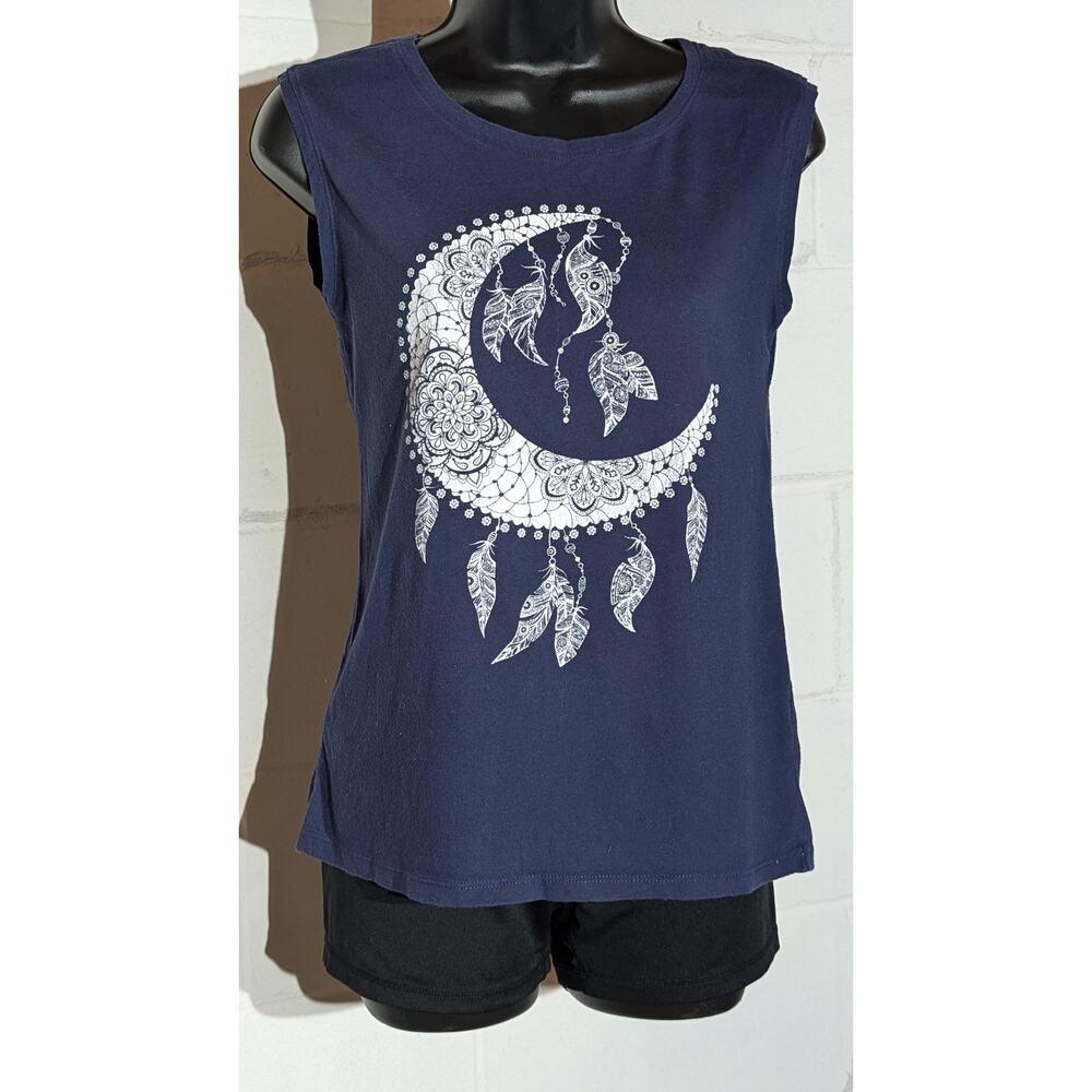 Gold Rush Sleeveless Blue Moon Dreamcatcher Tank Top Large